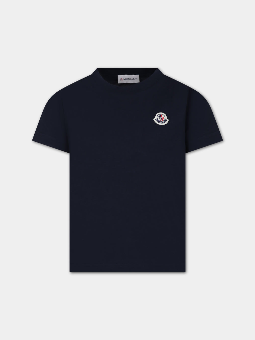 Blue t-shirt for kids with logo